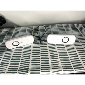 Philips SBA220 Portable‎ Stereo Speakers Set White 3.5mm Jack